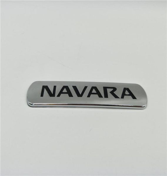 Para Nissan Navara placa trasera con logotipo emblemas Frontier Pickup D21 D22 D23 D40 puerta lateral placa de identificación cromada 2169247