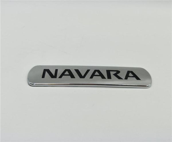 Para Nissan Navara placa trasera con logotipo emblemas Frontier Pickup D21 D22 D23 D40 puerta lateral placa de identificación cromada 7323895