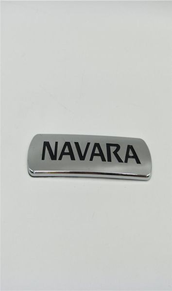 Para Nissan Navara placa trasera con logotipo emblemas Frontier Pickup D21 D22 D23 D40 puerta lateral placa de identificación cromada 3989689