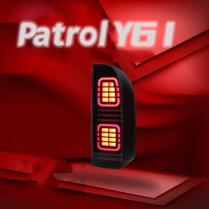 Voor Nissan Patrol Y61 20 05-20 22 22 achterlicht LED LED RUND LICHT STREADER Turn Signal Brake Reverse Lamp