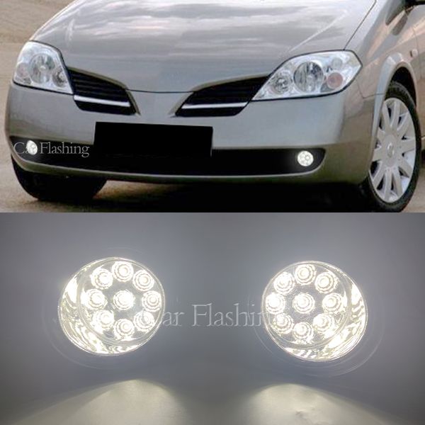 Para Nissan Primera Estate WP12 Hatchback P12 Salón 2002-2015 luces de niebla Faros de la niebla LED LED Lámparas de niebla Halógena FOG luces FOG