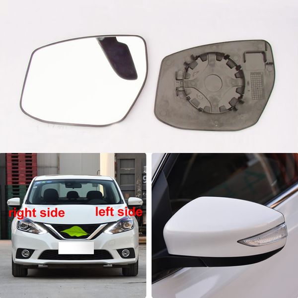 Para Nissan Sylphy 2012-2019, accesorios para coche, parte exterior, lente reflectante, lentes de espejo retrovisor, vidrio sin calefacción, 1 Uds.