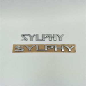 Para Nissan Sylphy emblemas parte trasera del maletero Logo letras placa de identificación pegatinas de coche 296c