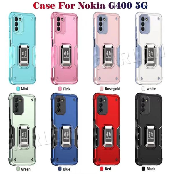 Pour One Plus Nord N300 Étuis de téléphone hybrides 2 en 1 Armor Kickstand Case pour Nokia G400 Google Pixel 7 Pro Motorola G POWER 2022 G42 G32 G52 G5 Stylus G30 T Modile REVVL 6 PRO 5G