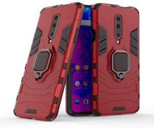 Voor Oneplus 7T Pro Case Stand Loop Stand Robuuste Combo Hybrid Armor Bracket Cool Holster Beschermhoes voor Oneplus 7T Pro1081708