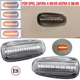 Voor Opel Zafira EEN 1999-2005 Astra G 1998-2009 LED Dynamische Side Marker Richtingaanwijzer Sequentiële Blinker