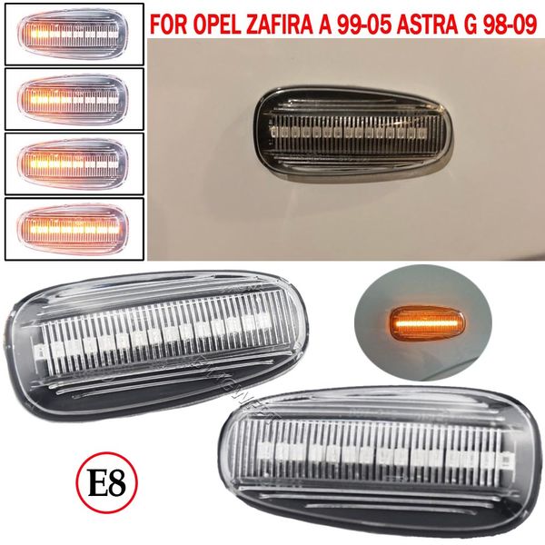 Para Opel Zafira A 1999-2005 Astra G 1998-2009 LED indicador lateral dinámico luz intermitente secuencial