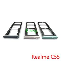 Voor Oppo Realme C3 C11 C15 C17 C20 C21 C21Y C25 C25Y C30 C30S C31 C33 C35 C55 Sim Card Slot Tray Holder Sim Card Reader Socket