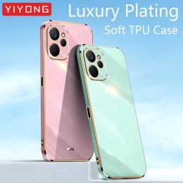 Pour Oppo Realme10 5G CASE YIYONG PLATINE SILICONE HAGNER COVER POUR OPPO REALME 10 11X 11 PRO PLUS REALME11 PRO + COIRE DE TÉLÉPHONE