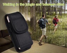 Voor outdoor iPhone x 7 8 plus Universal Sport Nylon Leather Holster Belt Clip telefoonhoesje Cover Pouch voor Samsung Huawei S9 Plus