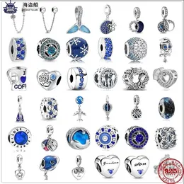 Voor pandora bedels authentieke 925 zilveren kralen Dangle Charm New Blue Earth Starry Sky Bright Stars forever Bead