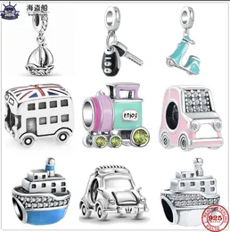 Pour les breloques pandora authentiques perles en argent 925 Car Key Ferry Beads Bead