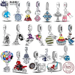 Para pandora charms auténticos 925 cuentas de plata cuelgan amor familia collar baratija DIY mujeres joyería cuenta