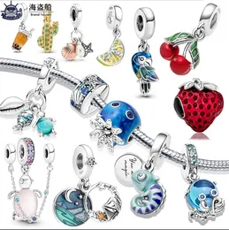 Voor pandora bedels authentieke 925 zilveren kralen Dangle Sea Turtle Starfish Dolphin Bead