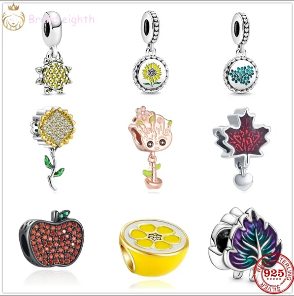 Pour les breloques pandora perles en argent sterling balancent charme femmes nouvel amour coeur ballon or rose pendentif perle