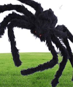 Pour la fête Halloween Decoration Spider Black Haunted House Prop Intérieur Géant extérieur 3 Taille 30cm 50cm 75cm8812146