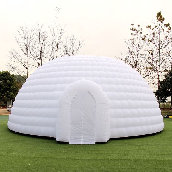 Pour les activités de mariage de fête commerciale gonflable dôme Camping tente décoration publicité événement géant gonflé blanc mariage Igloo jouets