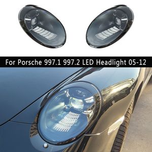 Para Porsche 997,1 997,2 faro LED 05-12 911 lámpara frontal DRL luz de circulación diurna accesorios de coche indicador de señal de giro tipo serpentina