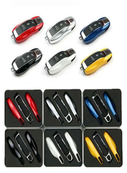 Étui de protection pour clé de voiture Porsche Boxster Cayman Panamera, couvercle sans clé, accessoires de voiture, étui de protection avec télécommande 8955135