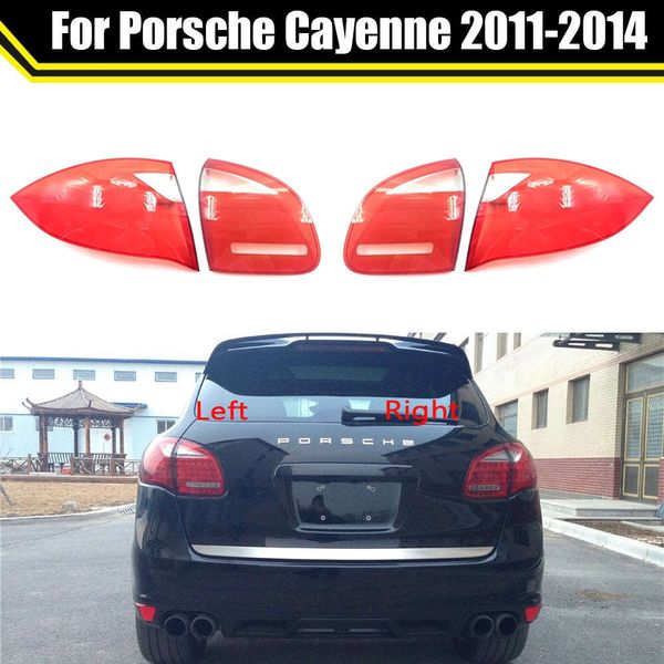 Para Porsche Cayenne 2011-2014 Luces de freno de luz trasera de automóvil Reemplace la máscara de cubierta trasera automática de la lámpara