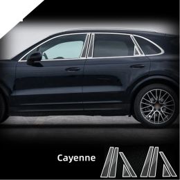Pour Porsche Cayenne 2018-2023 TPU Transparent Protection Film Films extérieurs BC Centre Pilier Strip Stickers Car autocollants ACCESSOIRES DE VOITURE