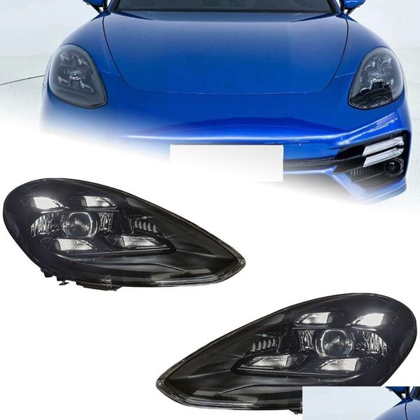 Faros delanteros para Porsche Panamera 971 20 17-2023, conjunto de faros mejorados Drl, giro dinámico, pieza única, entrega ligera, Dhcsp