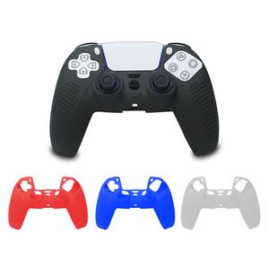 Voor PS5 PlayStation 5 Soft Siliconen Case Cover Solid Color Controller Grip Skin Antislip met Spot DHL