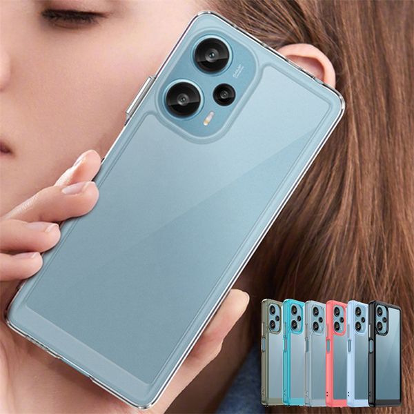 Para Redmi Note 12 Turbo Case Cover Xiaomi Redmi Note 12 Turbas Capas Color transparente transparente Caso transparente Redmi Note 12 Turbo