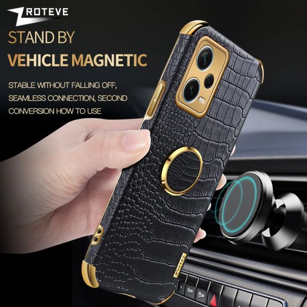 Para Redmi Note12 Zroteve Silicone Crocodile Cover Cover para Xiaomi Xiomi Redmi Note 12 S 12S 11S 11 Pro Plus 5G Case