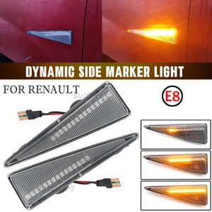 Pour Renault Megane II BM CM LM KM 2002 2003 2004 2005 2006 2007 2008, indicateur LED dynamique, marqueur latéral, accessoires lumineux