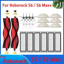 Pour Roborock S6 ACCESSOIRES S5 MAX S6 MAXV S6 PURE E4 E5 Robot Aspirateur Brosse côté brosse principale HEPA FILTRE MOP PIÈCES DE REMPLACE 240409