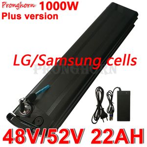 Pour Samsung 48V 25Ah Silver Fish 18650 eBike Batterie 48V 52V 15Ah 18Ah 20Ah 22Ah 25Ah Vélo Batterie pour 1000W 750W 500W Bafang