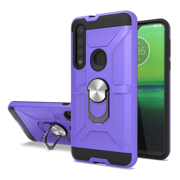 Para Samsung A11 A01 A21 Ring stand Case Metal Armor cubierta del teléfono LG tributo monarca Aristo 5 4 Plus Moto E7 2020 G Fast