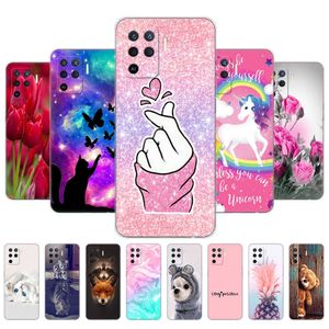 Voor Oppo Reno5 Lite Case A94 4G Back Cover F19 Pro Reno 5 6.43inch Bumper Soft Silicon TPU Fundas