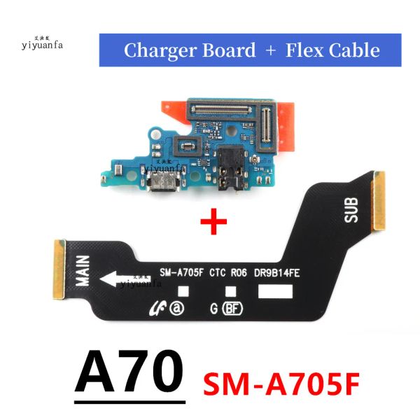 Pour Samsung Galaxy A70 A705 SM-A705F USB Micro Chargeur Charging Port Connecteur Microphone Microphone Board Flex Cable