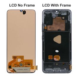 Pour l'écran LCD Samsung Galaxy A90 5G pour SM-A908B, A908N, A9080 Assemblage de numériseur d'écran tactile, avec empreinte digitale