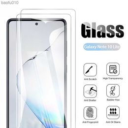 Voor Samsung Galaxy Note 8 9 Gemeteld Glazen beschermende film voor Samsung Galaxy Note 10 Lite Plus Pro Telefoonscherm Beschermer Glas L230619