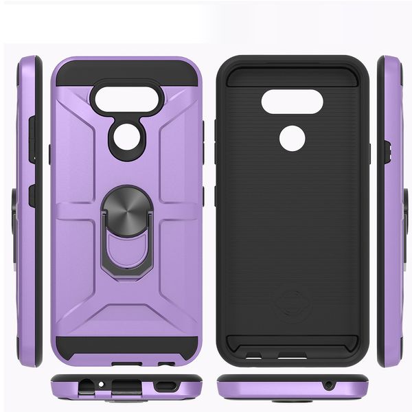 Pour Samsung Galaxy S10 plus s10e LG Stylo5 support en métal coque de téléphone antichoc Robot Design Stand