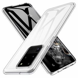 Pour Samsung Galaxy S20 Ultra Case Luxury Transparent Soft TPU Phone Cover Ultra-mince Antichoc Protective Shell Pour Samsung S20 Free Shippi