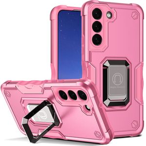 Coque de téléphone portable 2 en 1 en TPU PC, étui rigide entièrement emballé, résistant aux chocs, avec anneau magnétique, pour Samsung Galaxy S22 S21 S20 FE