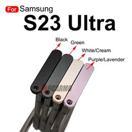 Pour Samsung Galaxy S23 Ultra S23 + Plus Bac SIM Single + Dual SIM Card Slot Pièces de remplacement