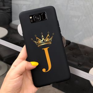 Voor Samsung Galaxy S8 Case S8+ Cover Luxury Crown Letters Cover Soft Silicone Phone Case voor Samsung S8 Plus S 8 Galaxys8 Bumper