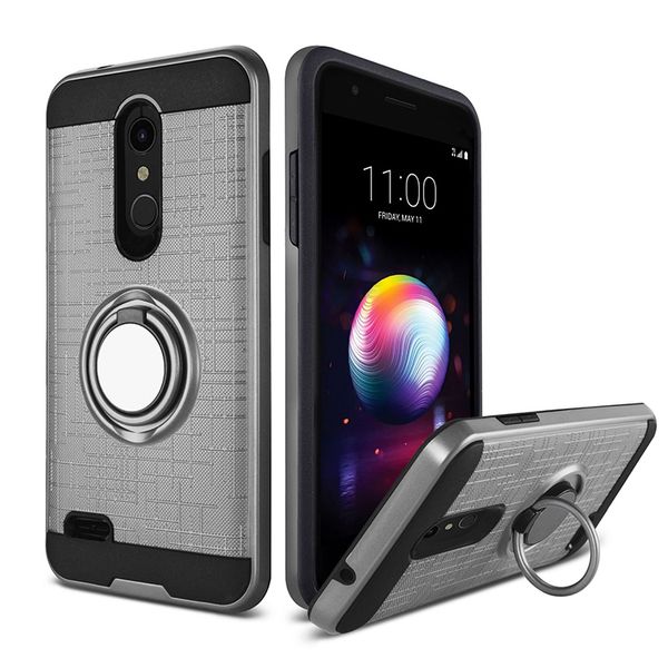 Para Samsung Galaxy S8 S8 plus Iphone XR XS MAX Alcatel 7 Anillo 3D 360 grados Kickstand Estuche para teléfono más nuevo