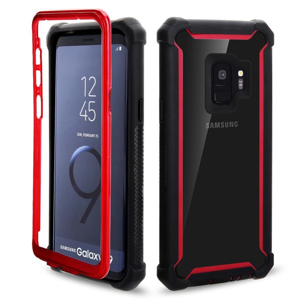 Para Samsung Galaxy Note 9 Case Defender Case 3in1 Hybrid Clear Soft TPU Hard PC Contraportada Funda de teléfono para Samsung Note 9 S9 S9plus