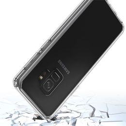 Pour Samsung Galaxy S9 PLUS Shock Proof Transparent armure pour Samsung Galaxy A8 2018 A5 2018 TPU + PC portable Case