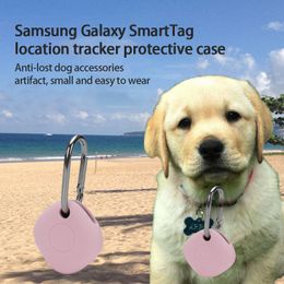 Para Samsung Galaxy Smart Tag Locator Tracker Case Keychain Anti-P-Post Cuble Case de protección para rastreadores de etiquetas inteligentes Soporte