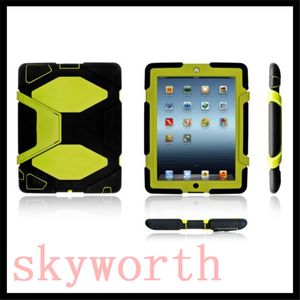 Voor Samsung Galaxy Tab A T590 S4 T830 iPad Mini 3 4 5 6 Air 2 Military Extreme Heavy Duty Shockproof Case Kickstand