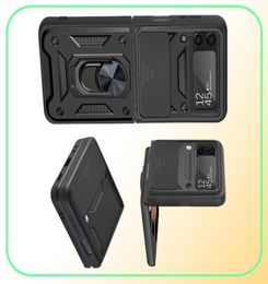 Para Samsung Galaxy Z Flip 4 Case Armor Protección de protección de lente a prueba de amortiguadores Cubierta posterior para Samsung Z Flip3 5G Case9024212