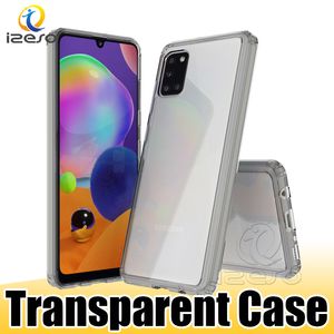 Pour Samsung Note 20 Plus A71 A31 A21 Huawei P40 Y7P LG Stylet 6 K61 K41S Transparent TPU Téléphone Couverture Arrière Cas izeso