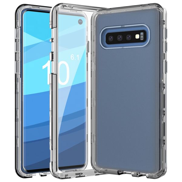 Pour Samsung S10 Case Protection complète du corps pare-chocs robuste étui de protection antidérapant pour Samsung S10 plus S10E